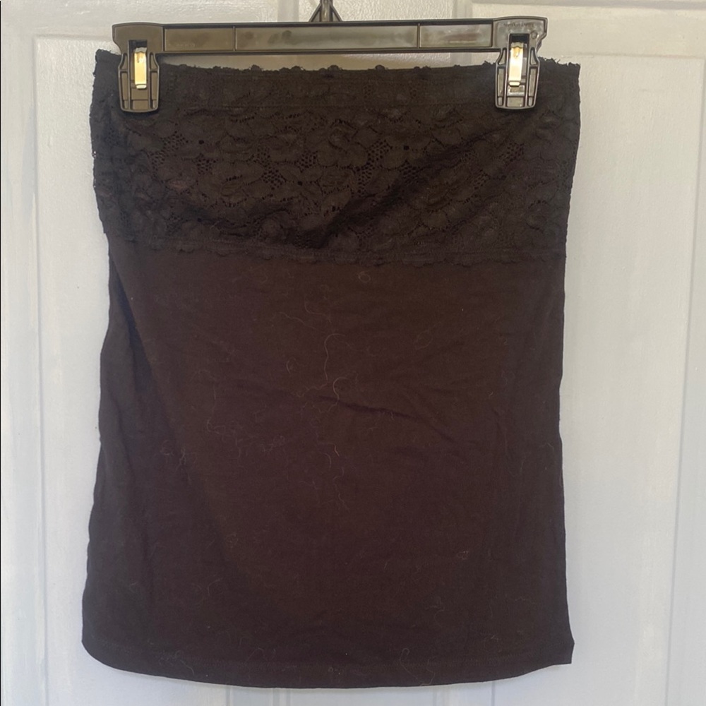 Black Lace y2k Tube Top